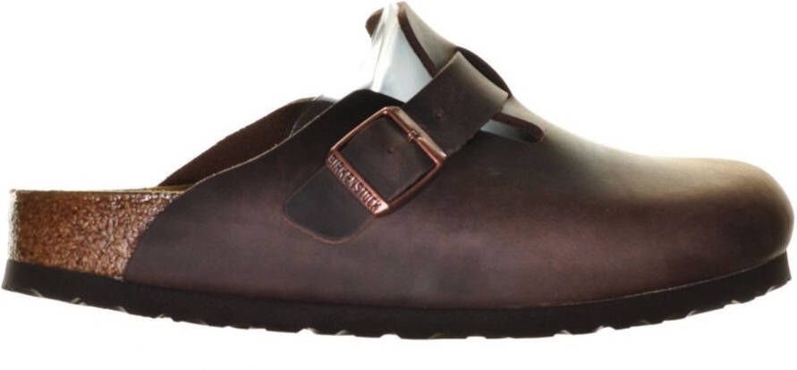 Birkenstock Boston Tabacco Brown narrow Fettleder Oiled Leather Unisex Pantoffels Tabacco Brown - Foto 9