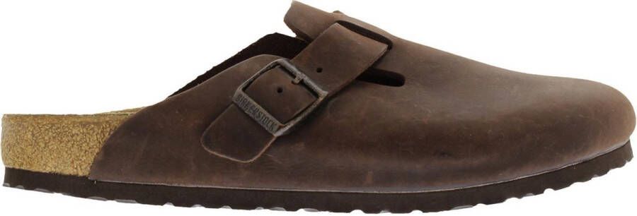 Birkenstock Boston Tabacco Brown narrow Fettleder Oiled Leather Unisex Pantoffels Tabacco Brown - Foto 17