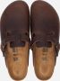 Birkenstock Boston Tabacco Brown narrow Fettleder Oiled Leather Unisex Pantoffels Tabacco Brown - Thumbnail 14