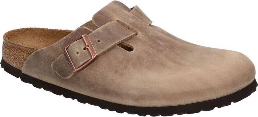Birkenstock Boston Tabacco Brown narrow Fettleder Oiled Leather Unisex Pantoffels Tabacco Brown - Foto 18