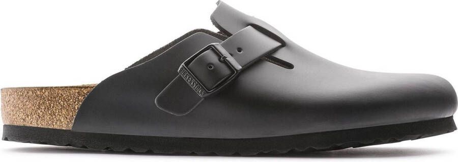 Birkenstock slipper BOSTON Black narrow Naturleder Smooth Leather - Foto 3