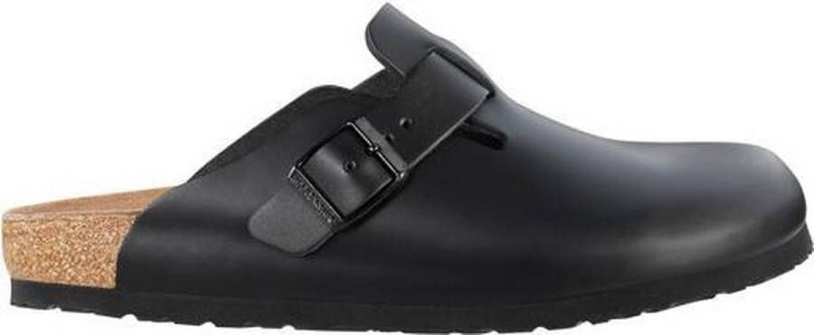 Birkenstock slipper BOSTON Black narrow Naturleder Smooth Leather - Foto 2
