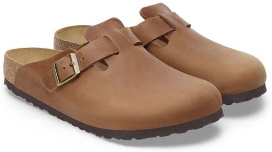Birkenstock Boston Regular Fit Natural Leather Oiled Regular