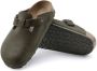 Birkenstock Sandalen Boston Suede Leather Narrow Thyme - Thumbnail 1