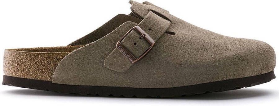 Birkenstock Boston SFB VL Narrow Unisex Clogs Taupe