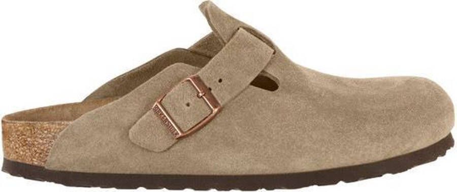 Birkenstock Boston SFB VL Narrow Unisex Clogs Taupe