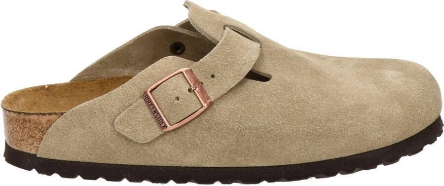 Birkenstock Boston Sfb Vl Taupe Taupe Schoenmaat 45 Slides & sandalen 560773