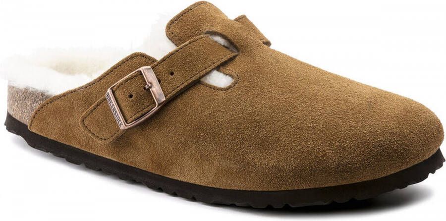 Birkenstock BOSTON SHEARLING SUEDE LEATHER pantoffels pantoffels Cognac - Foto 11