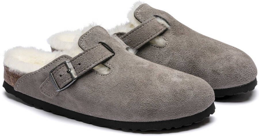 Birkenstock Boston Vl Shearling Stone Coin Stone Coin Slides & sandalen 1017651