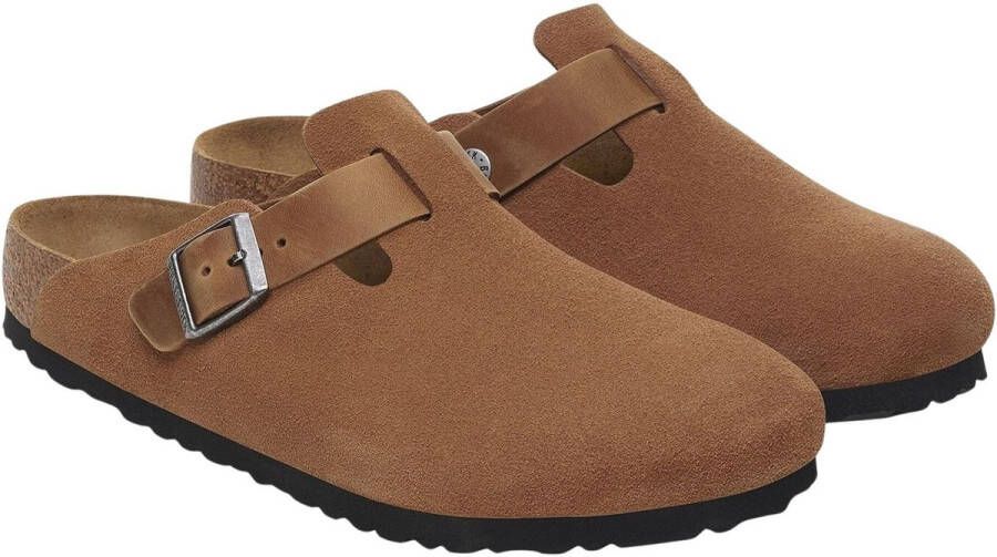 Birkenstock Klompen Boston LEVE LEOI Cognac