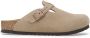 Birkenstock Boston Slippers Kids Suede Taupe Narrow Fit Unisex - Thumbnail 2