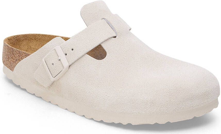 BIRKENSTOCK Instappers Dames Boston Maat: 39 Materiaal: Suède Kleur: Beige - Foto 2
