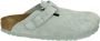 Birkenstock BOSTON SUEDE PURE SAGE slippersPopulaire Groen - Thumbnail 1