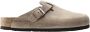 Birkenstock Boston SFB Oiled Leather Sandalen Regular bruin - Thumbnail 1