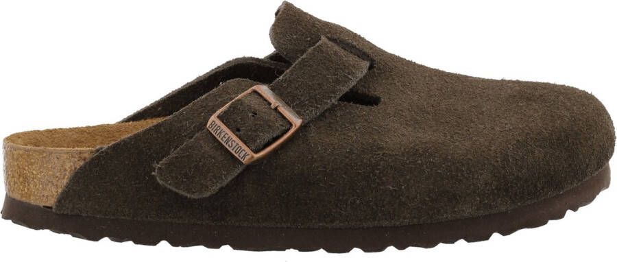 Birkenstock Boston VL WB Mocca Narrow Unisex Pantoffels Mocca