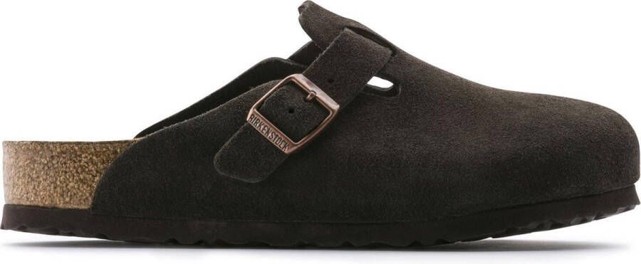 Birkenstock Boston VL WB Mocca Narrow Unisex Pantoffels Mocca