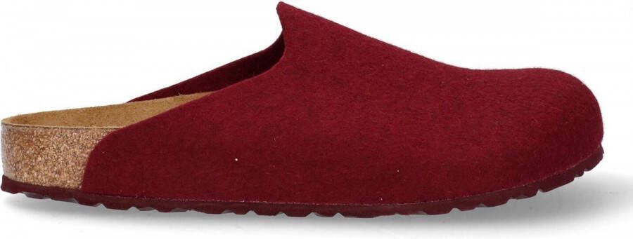 Birkenstock Amsterdam Pantoffels Port Narrow fit | Bordeaux | Vilt - Foto 5