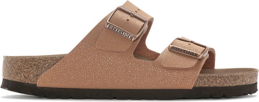 Birkenstock Arizona Vegan Birko-Flor Nubuck Sandalen Brown Dames