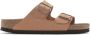 Birkenstock Arizona Vegan Birko-Flor Nubuck Sandalen Brown Dames - Thumbnail 1