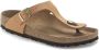 Birkenstock Gizeh Vegan Birko-flor Nubuck Sandalen Bruin - Thumbnail 4