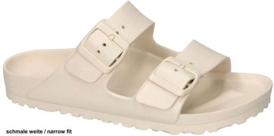 Birkenstock Arizona Eva Eggshell Sandalen & Slides Dames beige maat: 36 beschikbare maaten:36 37 38 39 40 41