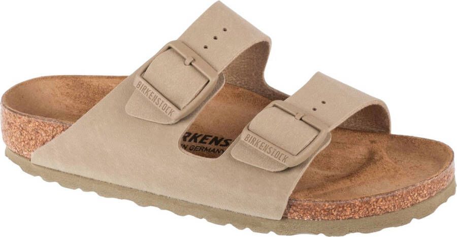 Birkenstock -Dames kaki camouflage slippers & muiltjes