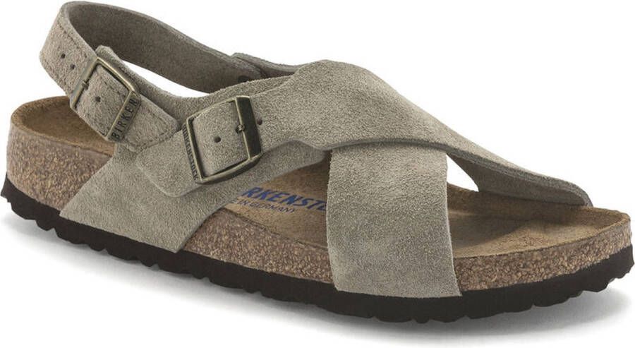 Birkenstock Dames schoenen Tulum SFB VL Taupe 1024110 Narrow Taupe