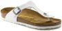 Birkenstock Gizeh White Birko-Flor Regular Slippers - Thumbnail 6