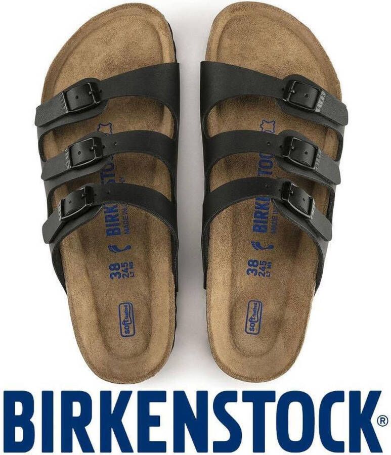 Birkenstock Florida SFB Regular Zwart Slippers Dames Size