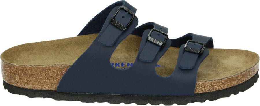 Birkenstock FLORIDA SOFTFOOTBED Volwassenen Dames slippers Kleur: Blauw