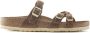 Birkenstock Franca Braided Slippers Cognac Narrow Fit Dames - Thumbnail 1