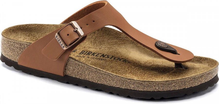Birkenstock Gizeh BF Ginger Brown Narrow Dames Slippers Brown