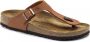 Birkenstock Gizeh BF Ginger Brown Narrow Dames Slippers Brown - Thumbnail 1