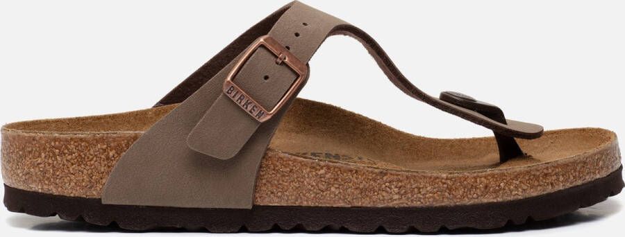 BIRKENSTOCK Teenslippers Gizeh Nubuck Bruin - Foto 9