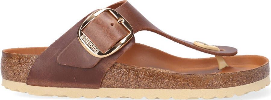 Birkenstock Gizeh Big Buckle Nl Womens Cognac Schoenmaat 35 Slides 1018745 - Foto 12