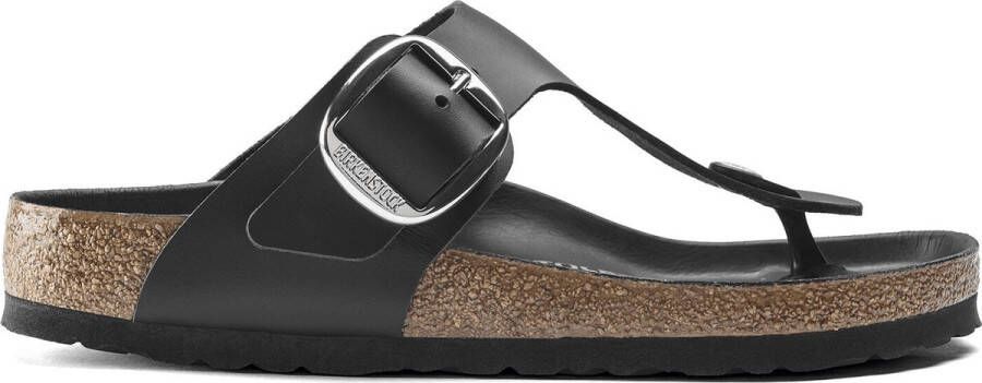 Birkenstock Gizeh Big Buckle sandalen zwart natuurleer regular dames(1018753 ) - Foto 4