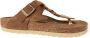 Birkenstock "Gizeh Olie Gewaxt Leren Sandalen voor Dames" Bruin Dames - Thumbnail 7