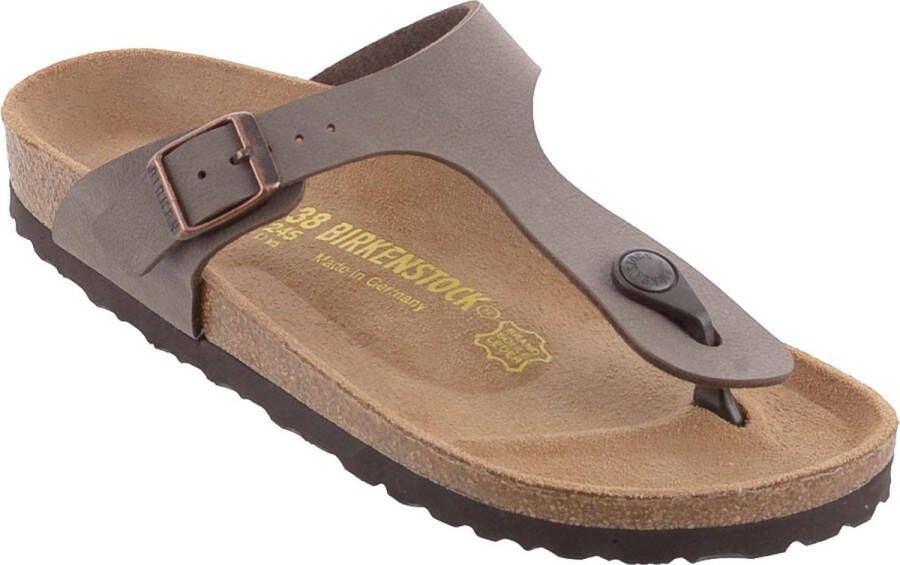 BIRKENSTOCK Teenslippers Gizeh Nubuck Bruin - Foto 6