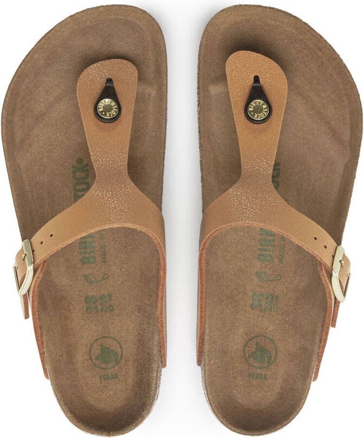 Birkenstock Gizeh BFBC Earthy Vegan Sandalen Regular bruin