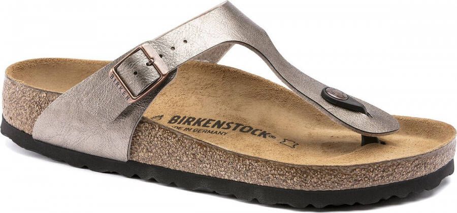 Birkenstock Gizeh Dames Slippers Graceful Taupe Regular fit | Taupe | Imitatieleer - Foto 6