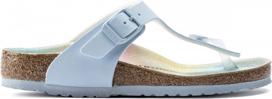 Birkenstock Gizeh Kids Slippers Candy Ombre Light Blue Narrow fit | Blauw | Imitatieleer