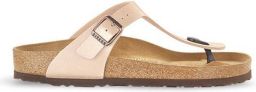 Birkenstock Gizeh Dames Slippers Graceful Pearl White Narrow-fit Wit Imitatieleer