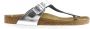 Birkenstock Gizeh Dames Slippers Metallic Silver Regular fit | Zilver | Leer - Thumbnail 5
