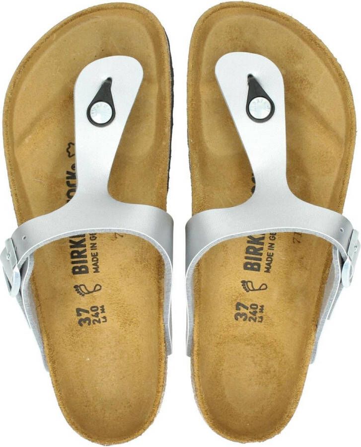 Birkenstock Gizeh Kids Slippers Hologram Silver Regular fit | Zilver | Imitatieleer - Foto 7