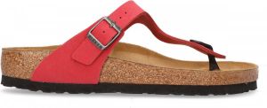 Birkenstock Gizeh Dames Slippers Scarlet Red Regular fit | Rood | Imitatieleer