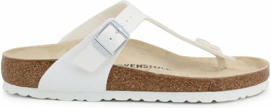Birkenstock Gizeh norHeren vrouwelijke Birko Flor White Wit Dames - Foto 5