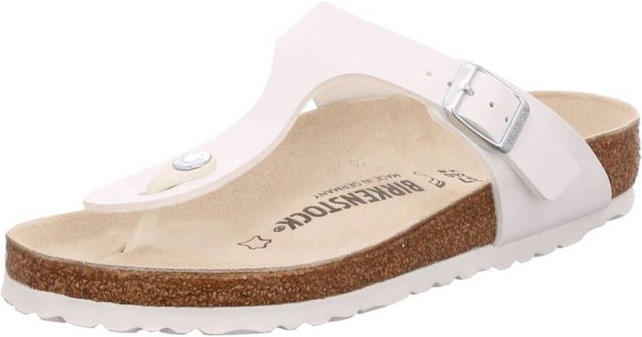 Birkenstock Gizeh norHeren vrouwelijke Birko Flor White Wit Dames - Foto 3