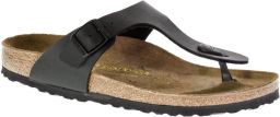 BIRKENSTOCK Teenslippers Gizeh Leatherlook Zwart