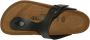 Birkenstock Gizeh Dames Slippers Metallic Black Regular fit | Zwart | Imitatieleer - Thumbnail 1
