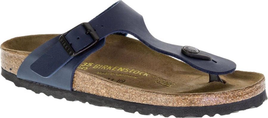 Birkenstock Gizeh Narrow Slipper kinderen Slippers Unisex blauw bruin